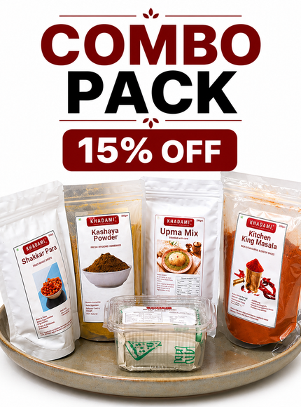 Special Combo Pack - Dry Fruit Laddu, Upma Mix, Kitchen King Masala, Shakkar Paare, Kashaya Powder